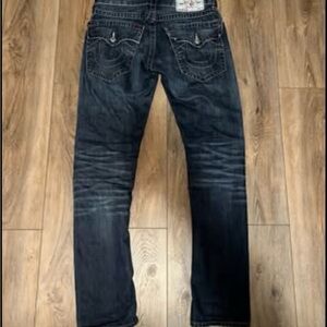 True Religion Dark Wash Straight Jeans